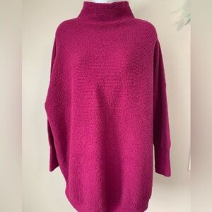 Buddy Love Women's Cozy Knit Fuchsia Sweater